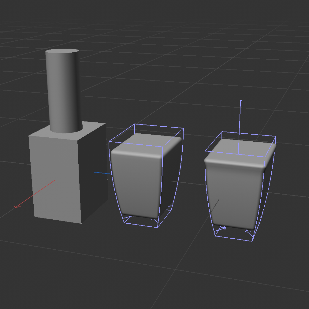 Here I made some shapes and played with the interior polish chamber a lot. Getting the slight curve at the top was difficult but I managed to do it with the squash & stretch deformer, plus the taper deformer. I tried to use bulge to make the slight curve on the bottom but it wasn't working because it's a radial tool so I removed it.