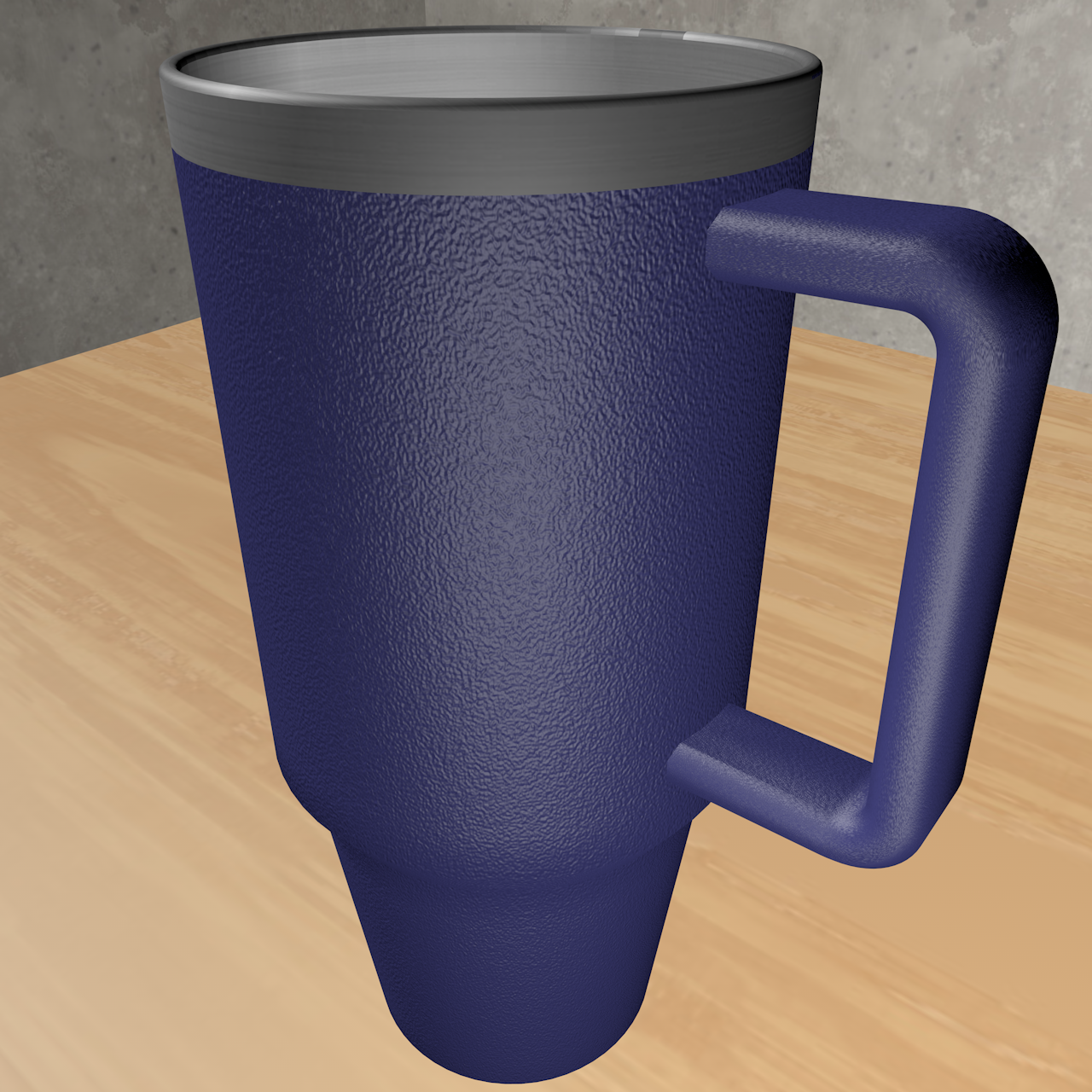 I started playing with the materials more, using bump maps and reflections. The original bump map was too large so I had to scale it down by changing its UV size to 20% of it's original size. I used an image for the metal but it lacked metallic effect here. This is the first version of my materials and they are kind of ugly, but it's good to show the process. The version with the bump map scaled down is the next photo in the sequence.